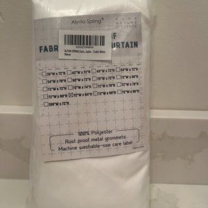 Alyvia Spring extra long shower curtain liner